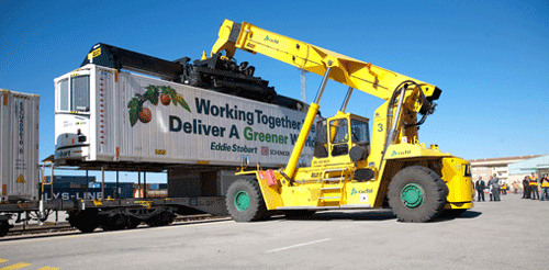 El servicio est� dirigido a productores y mayoristas de productos hortofrut�colas y permitir� un cambio modal de carretera a ferrocarril que reducir�...