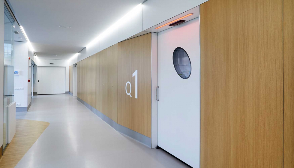 Puertas automticas de Manusa en el Bloque Quirrgico de Oftalmologa del Hospital Clnic de Barcelona