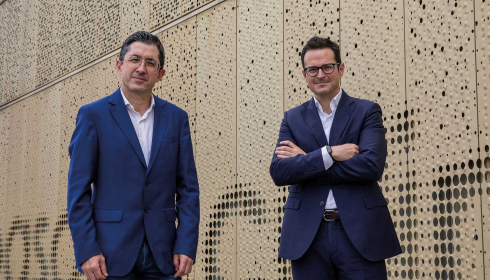 Joxe Mari Aizega, director del Basque Culinary Center, junto a Santiago Aliaga, CEO de Zyrcular Foods