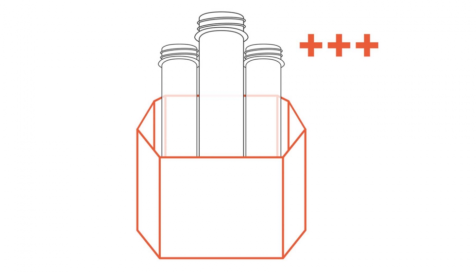 Figura 2: Ms preformas en el contenedor de almacenamiento o de transporte