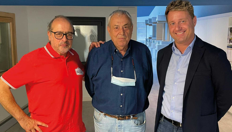 De izquierda a derecha, Xavier Bohigas, director de Novoperfil; Daniel Mencia, fundador de Procomsa y 'padre' de la Ruta; y Danel Mencia...