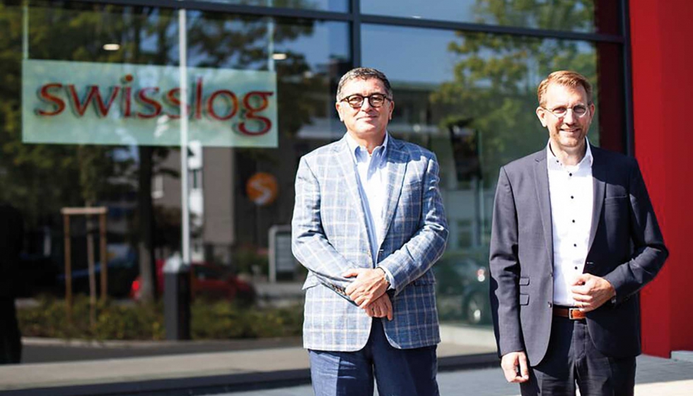 Antonio Trioschi, CEO de Swisslog (izquieda), junto a Jens Schmale, nuevo director de la regin EMEA