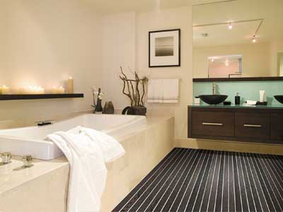 Deck d'Ober es ideal para spas, saunas, duchas de hidromasaje y baos