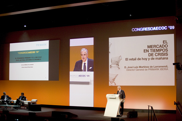 Intervention in the 2009 AECOC Congress from the director-general of Primark, Jos Luis Martnez of Larramendi