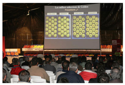 Fruit day held at the Experimental Station of the Irta in Mollerussa (Lleida)