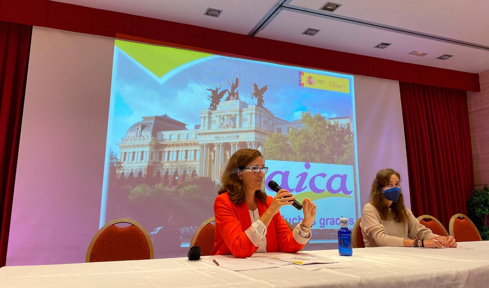 Gema Hernndez, durante su participacin en la jornada de Hoznayo (Cantabria)