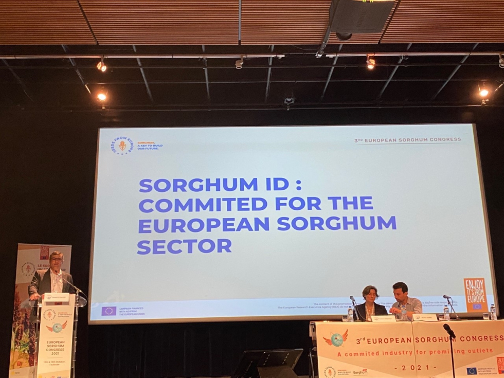 Inauguracin del II Congreso Europeo del Sorgo, a cargo de Daniel Peyraube, presidente de la interprofesional europea del sorgo Sorghum ID...