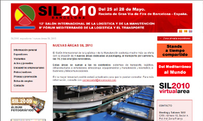 New web page of the Sil 2010 fair