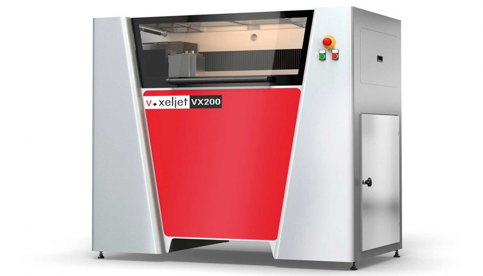 Equipo Voxeljet VX200 de la tecnologa Binder Jetting