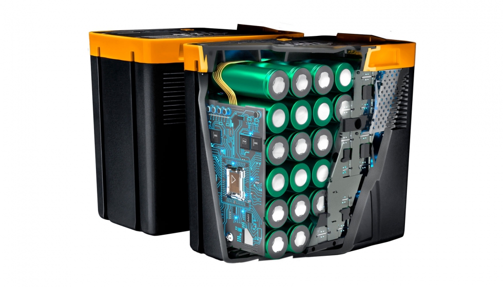 Imagen interior batera 48 V desarrollada bajo la tecnologa ePower