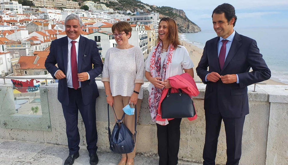 La secretaria general de Pesca, Alicia Villauriz, y la secretaria de Estado de Pesca portuguesa, Teresa Coelho...