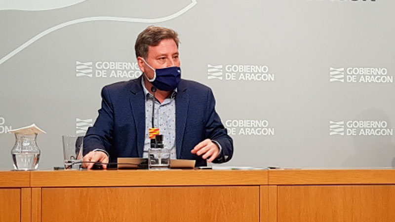 El consejero de Vertebracin del Territorio, Movilidad y Vivienda del Gobierno de Aragn, Jos Luis Soro