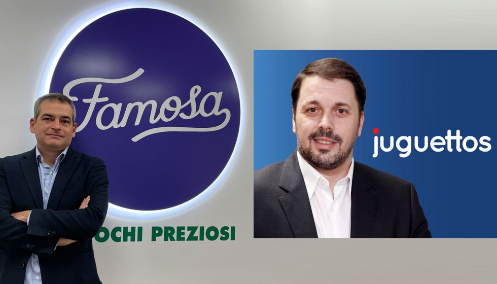 Alejandro Lpez, Spain sales manager de Famosa, y Joaqun M. Polo, director general de Juguettos