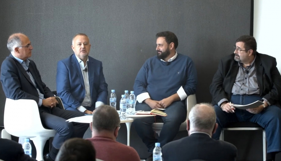 Fernando Ortega, coordinador de la Comisin de Industrias Agroalimentarias del Colegio de Ingenieros Agrnomos; Santiago Olivares...