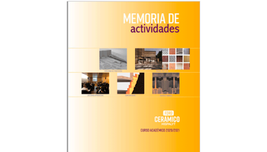 Libro Memoria de actividades del Foro Cermico Hispalyt, curso acadmico 2020/2021