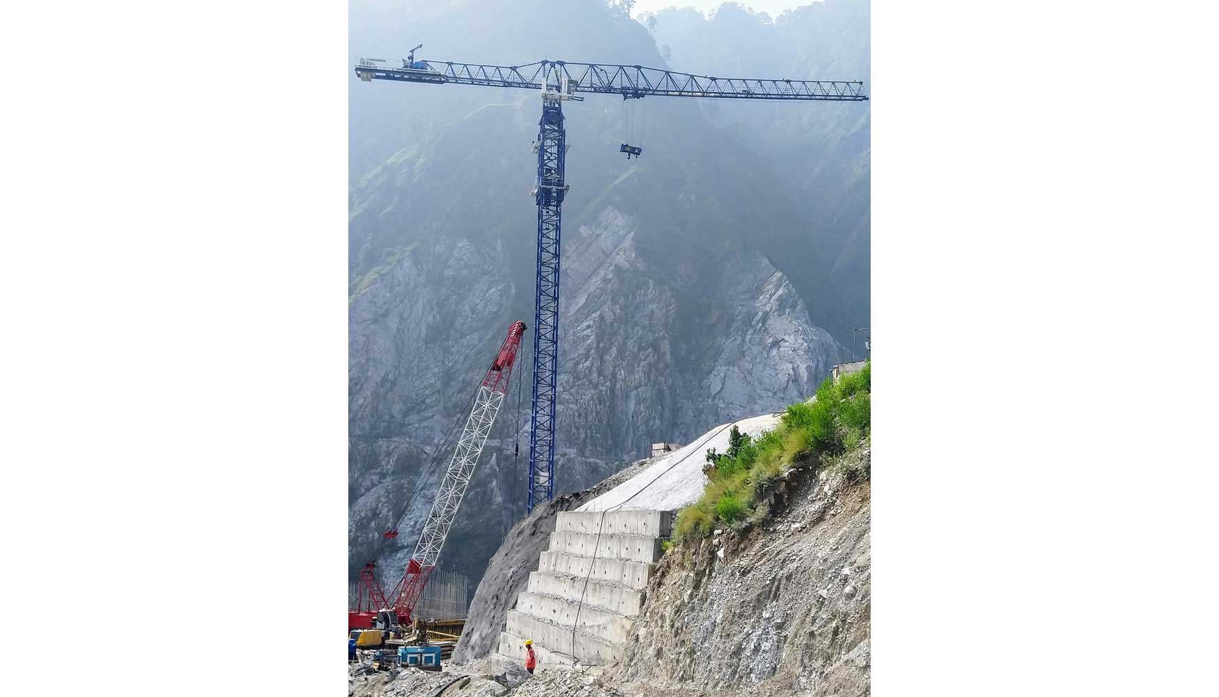 El nuevo puente tendr un solo piln, a 331 metros sobre el cauce del ro