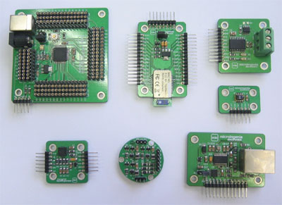 Mdulos electrnicos de desarrollo de Microingenia Electronics