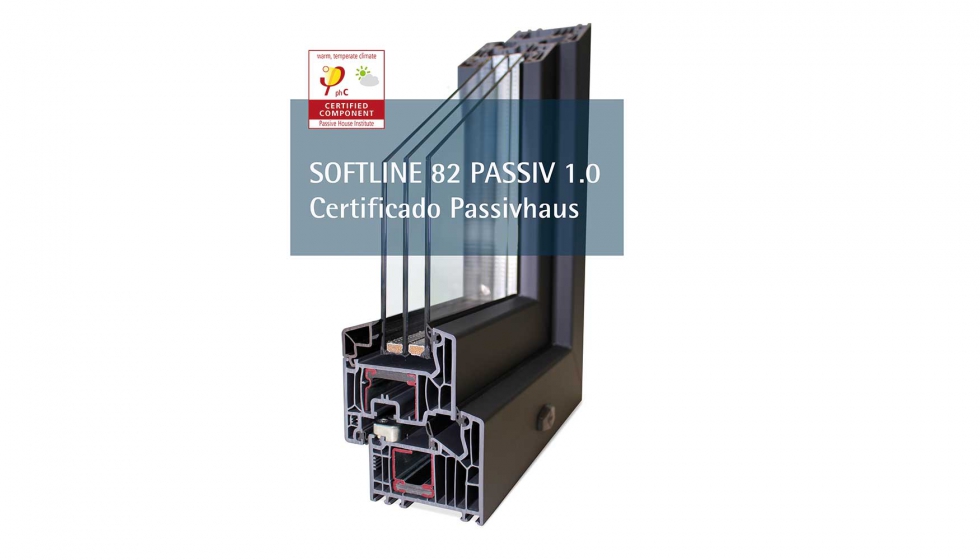 Sistema Softline 82 Passiv 1.0, de VEKA con certificado Passivhaus