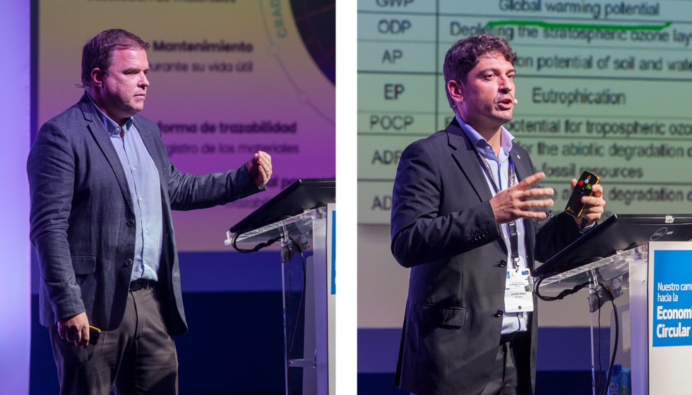 A la izquierda, Alberto Estremera, director de Estrategia Operativa de Grupo Construca; al lado, Xavier Prez...