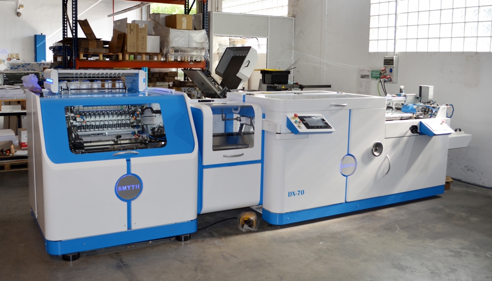 La nueva cosedora Smyth DX-70 en las instalaciones de La Imprenta CG