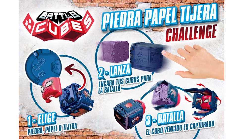 Los Battle Cubes Marvel escenifican el juego tradicional piedra, papel o tijera