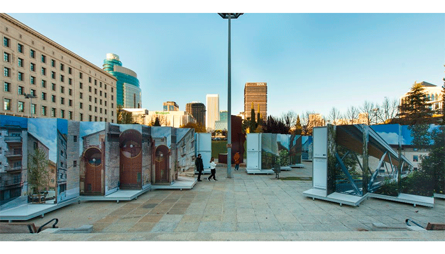 Exposici�n de la XV Bienal Espa�ola de Arquitectura y Urbanismo en Madrid. Cortes�a: CSCAE