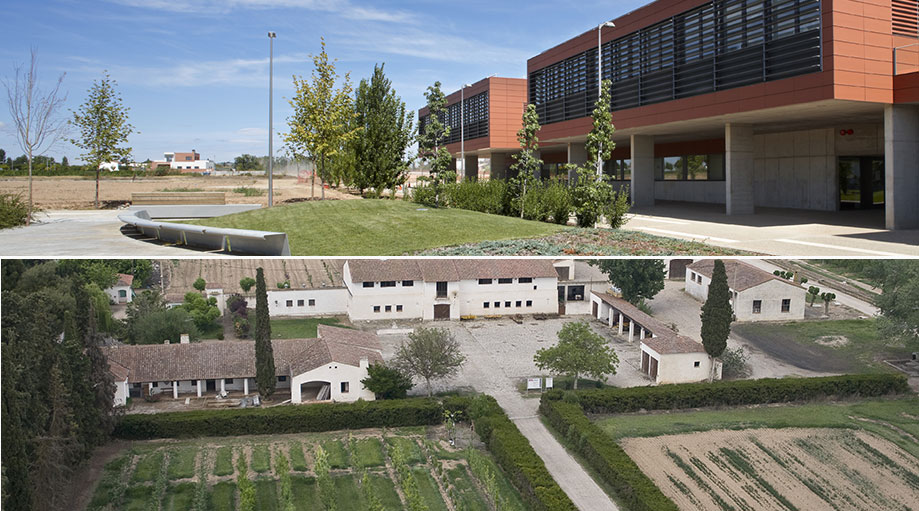 Escuela Tcnica Superior de Ingenieria Agraria (ETSEA) e instalaciones del IRTA en Mollerussa