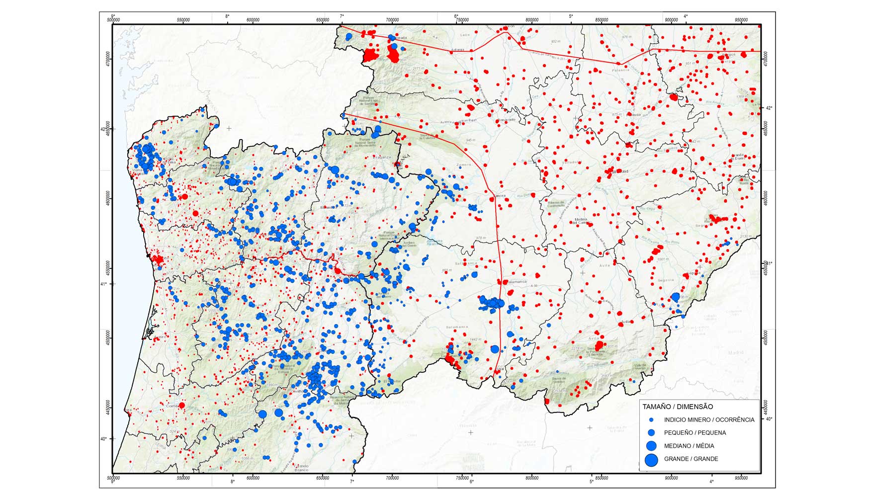 Figura 5. Interaccin entre los registros mineros de W-Sn y la red de patrimonio cultural protegido