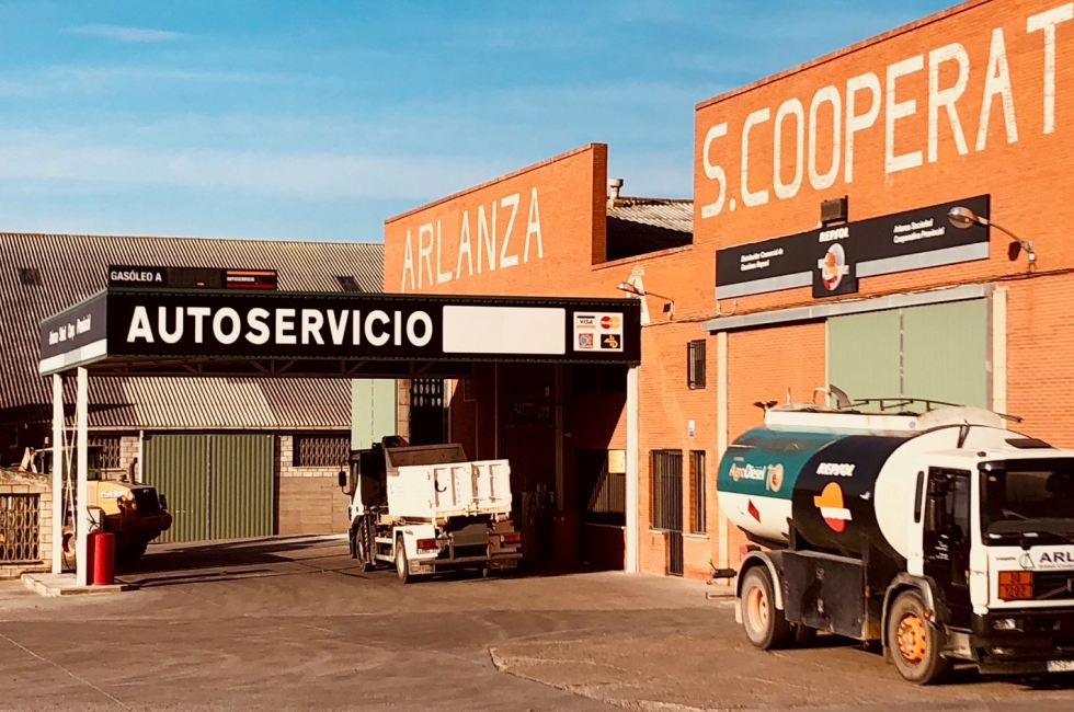 Estacin de servicio de la Cooperativa Arlanza en Burgos