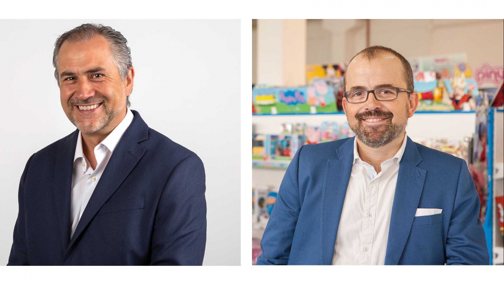 Santiago Agudo, director comercial de Colorbaby, e Ignacio Gaspar, director general de Toy Planet