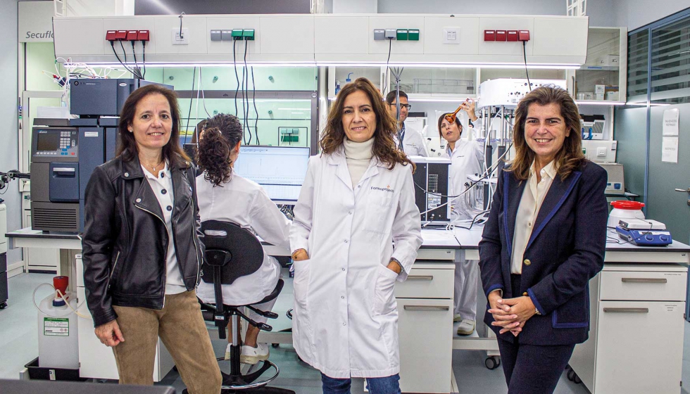 Carmen Vall, Graciela Garca y Carmen Bau, directora tcnica y de Calidad de Farmaprojects