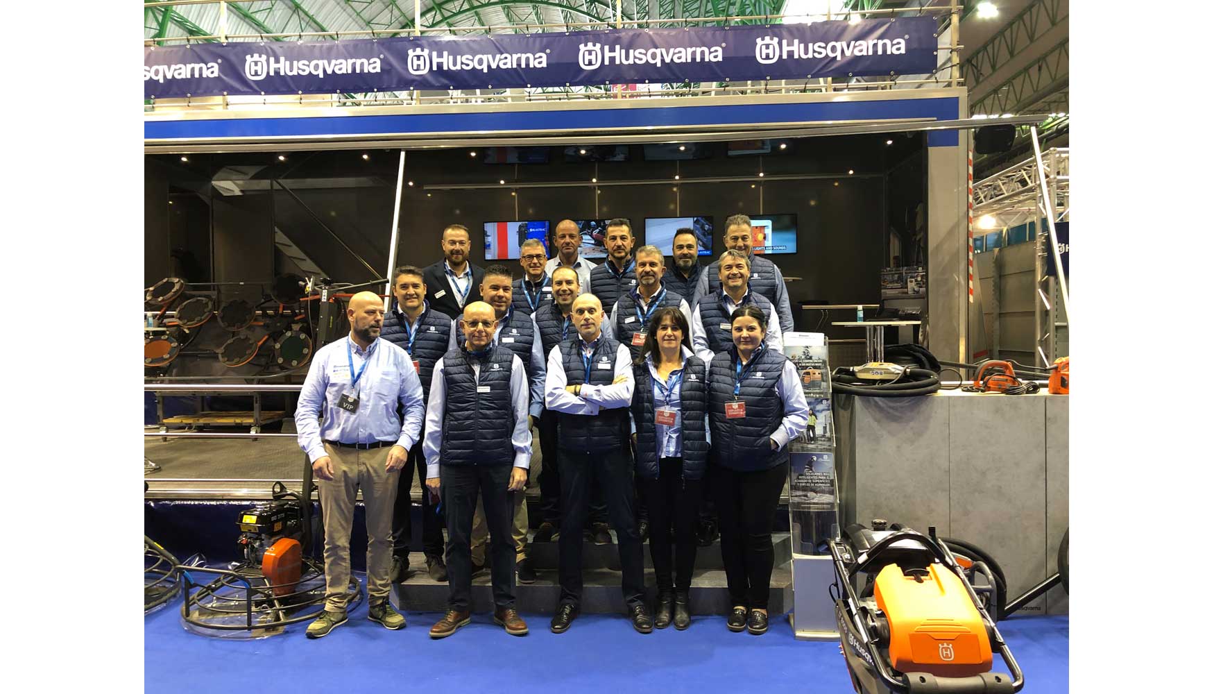 Equipo de Husqvarna Construccin que asisti a Smopyc 2021