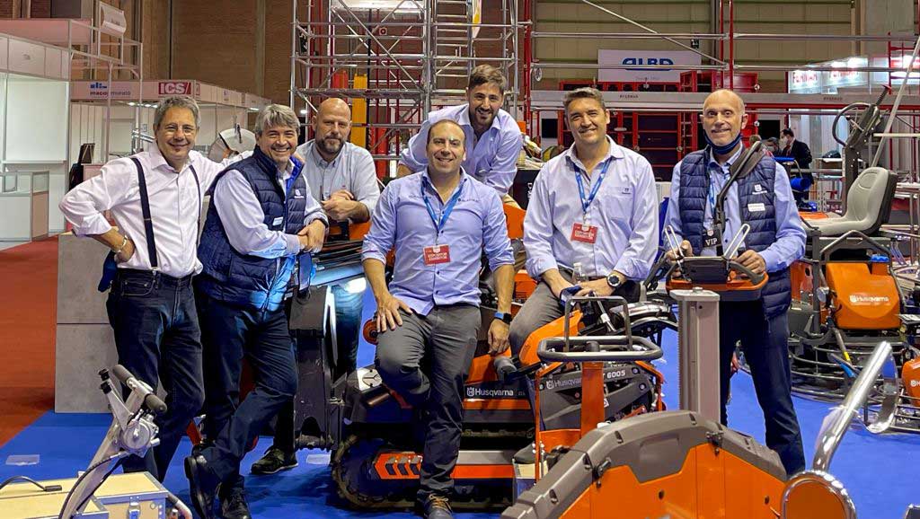 Equipo de Husqvarna Construccin que asisti a Smopyc 2021