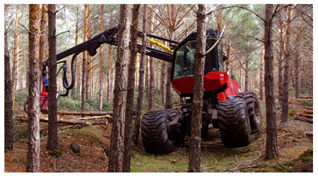 Máquinas para la tala de árboles o la recolección de matorral - Agricultura