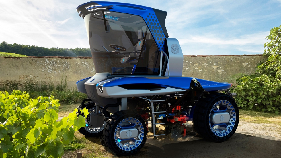 El Straddle Tractor Concept es un desarrollo de New Holland con Pininfarina