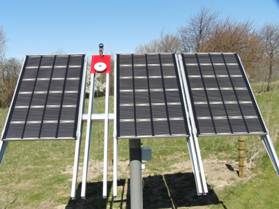 Figure 6. Organic panels connected to the network at the national laboratory of Ris, Denmark