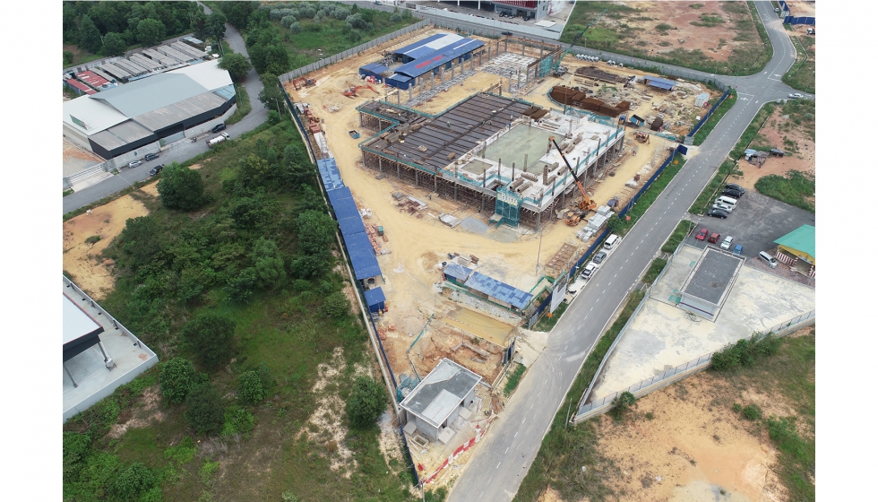 Construccin la nueva planta de produccin de Leuze en Malacca (Malasia), cuya finalizacin est prevista para finales de 2021...