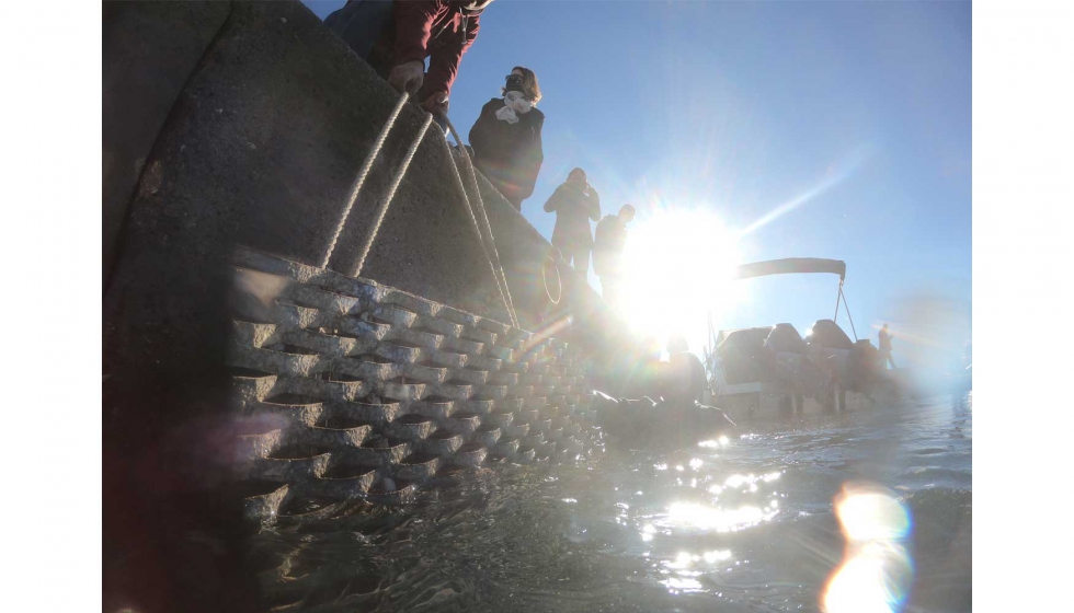 Instalaci�n del BBS de Ocean Ecoestructuras en el Puerto Deportivo Marina Palam�s