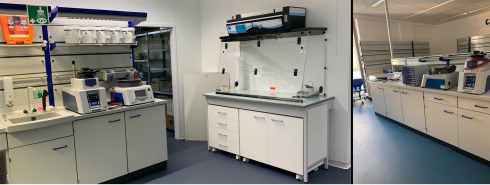 El amplio laboratorio est equipado con la ms moderna tecnologa para la preparacin de muestras de materialografa y ensayos de dureza...