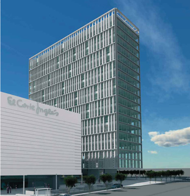 El Edificio Meridian, propiedad de GE Real Estate est� ubicado en la entrada de Barcelona, junto a la Avenida Meridiana