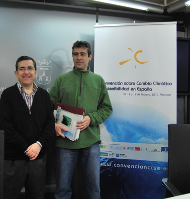 Ram�n Sotos, concejal de Sostenibilidad y presidente del Comit� Organizador de la II CCSE, y Jos� Julio del Olmo...