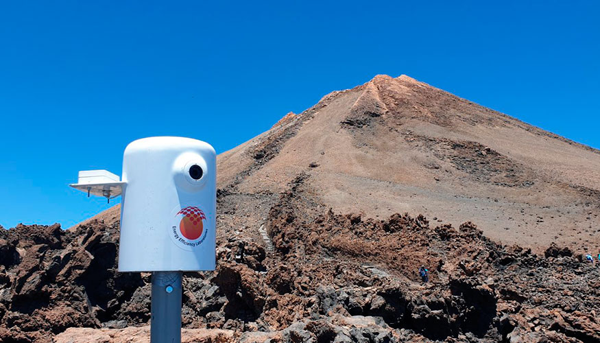 Controlador MiNiO del proyecto EELabs en la base superior del telefrico del Teide (Tenerife). Crdito IAC