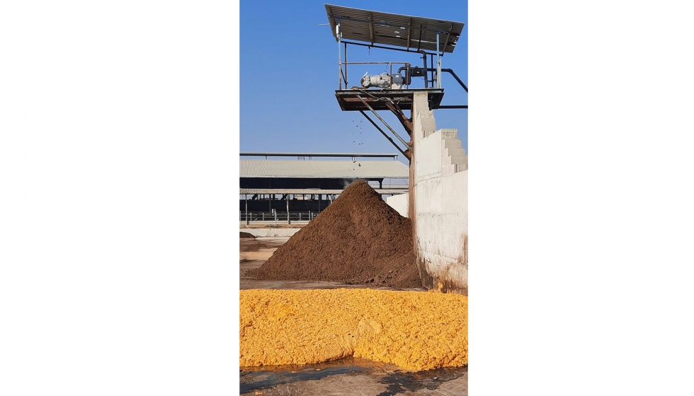 Residuos para la produccin de biometano en la granja Torre Santamara