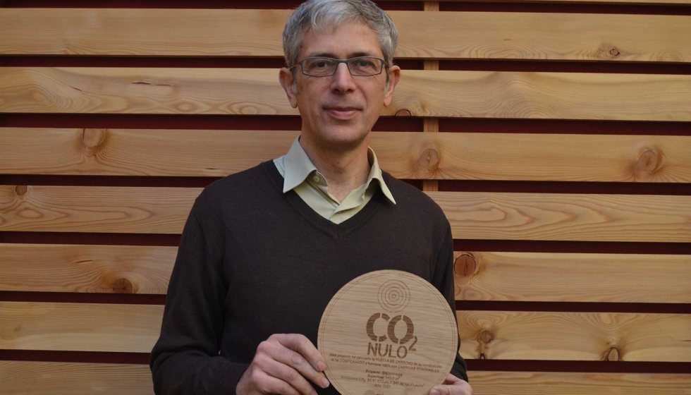 Micheel Wassouf, socio fundador de Energiehaus, recibe la certificacin Ecmetro CO2Nulo