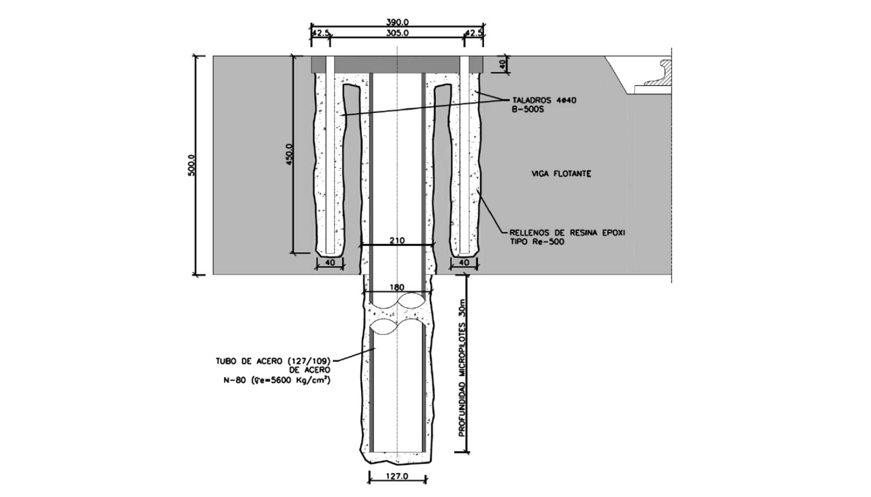 Fig 2.-Detalle micropilote