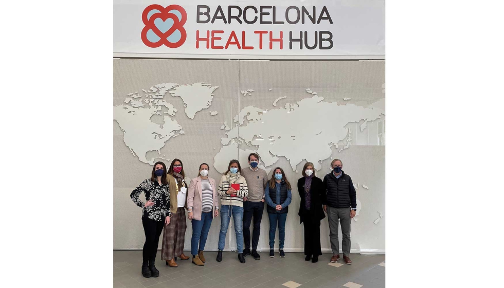 Equipo de Barcelona Health Hub y Angelini Pharma Espaa