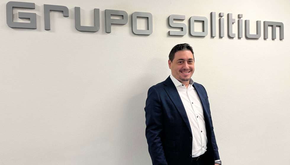 Jose Tello, experto en ciberseguridad de Grupo Solitium, en las instalaciones de la empresa en Madrid