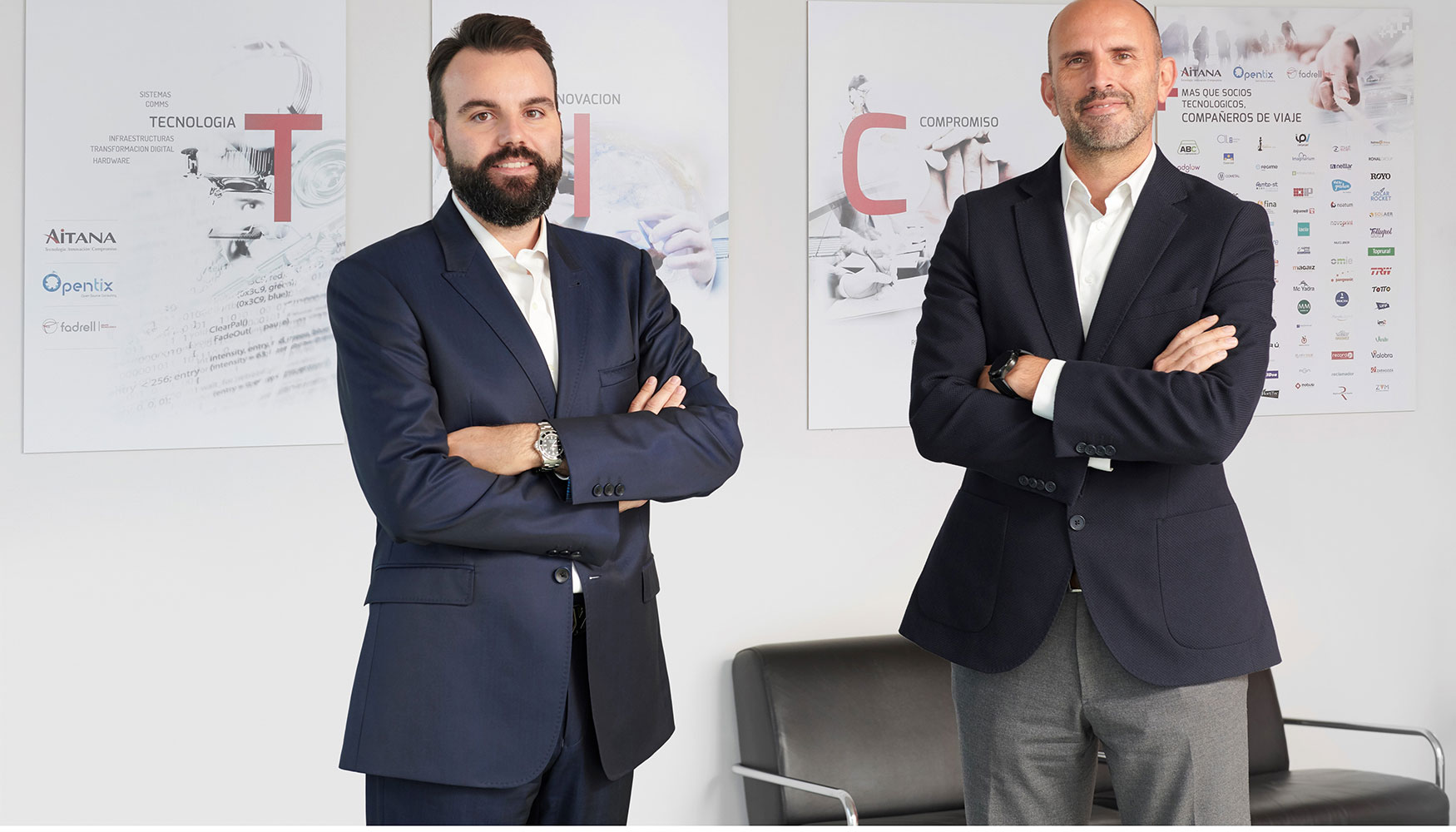 Daniel Segarra, director ejecutivo del Grupo Aitana (izq.) y Jorge Torres, director general