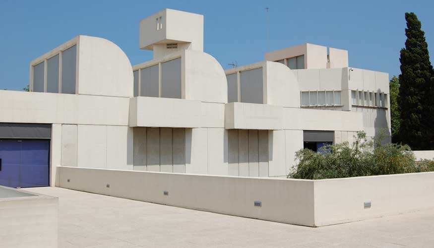 Imagen de la fachada de la Fundacin Joan Mir en Barcelona