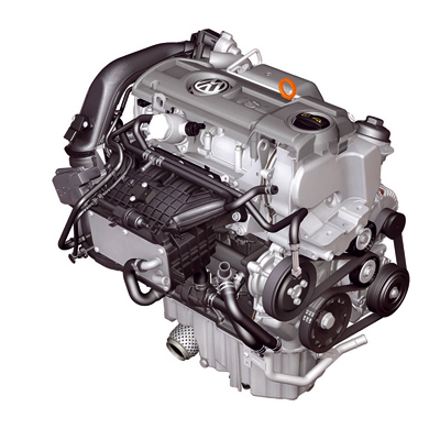 Motor 1.4 l TSI (90 kW) de Volkswagen: sobrealimentacin por integracin. El enfriador de aire de admisin est incorporado al colector de admisin...